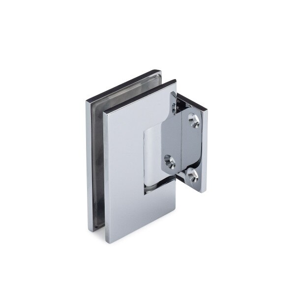 Taiga Heavy Duty 90° WallGlass Hinge with Short Backplate Polished